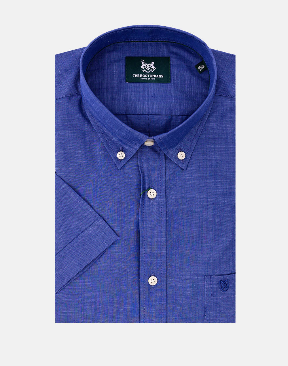 THE BOSTONIANS РИЗА REGULAR FIT Plain SLUB Button-down Regular Fit