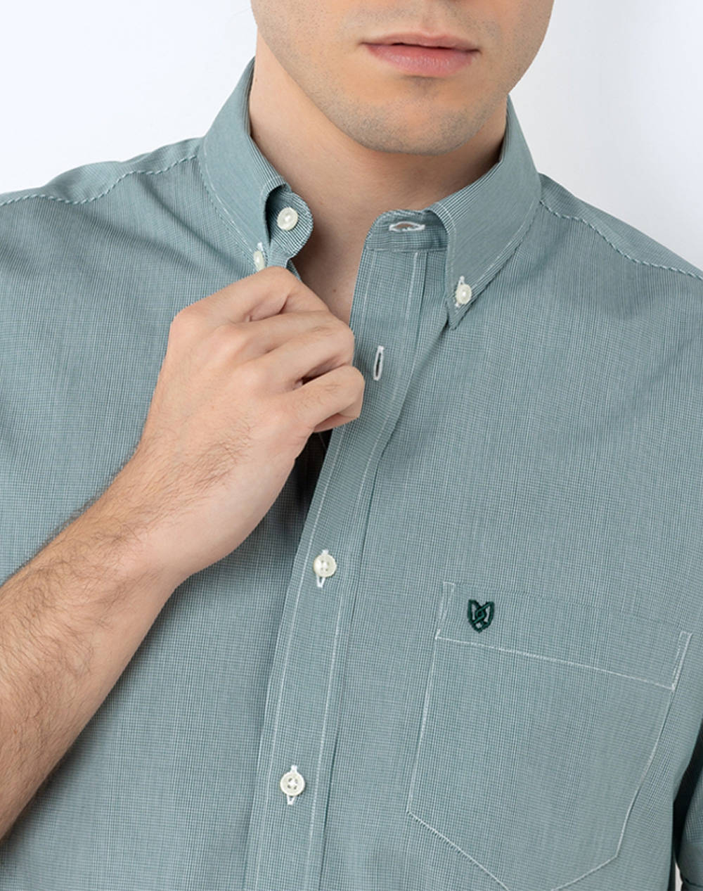 THE BOSTONIANS РИЗА CHESTER POPLIN REGULAR FIT MiniCheck Button-down Regular Fit