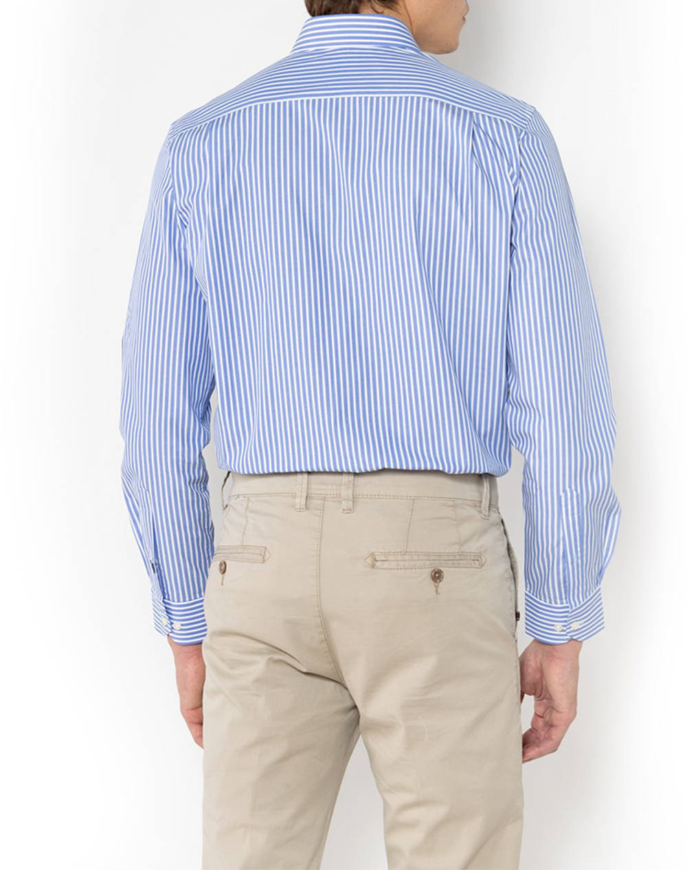 THE BOSTONIANS РИЗА ACORN POPLIN CUSTOM FIT Stripe POPLIN Semi-rex Custom FIT