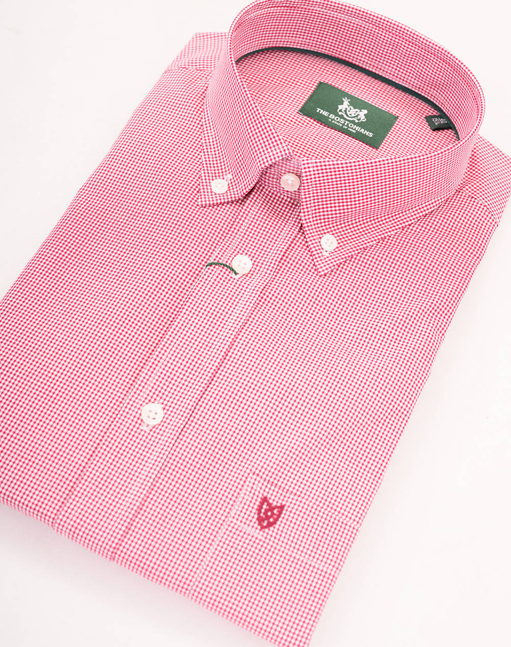 THE BOSTONIANS РИЗА CHESTER ПОПЛИН REGULAR FIT MiniCheck POPLIN Button-down Regular Fit