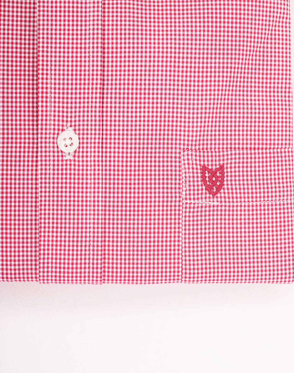 THE BOSTONIANS РИЗА CHESTER ПОПЛИН REGULAR FIT MiniCheck POPLIN Button-down Regular Fit