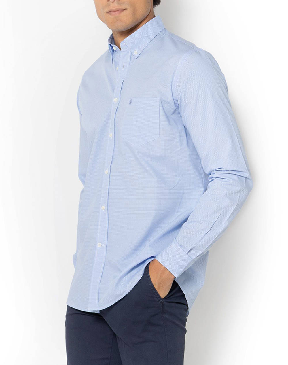 THE BOSTONIANS РИЗА CHESTER ПОПЛИН REGULAR FIT MiniCheck POPLIN Button-down Regular Fit