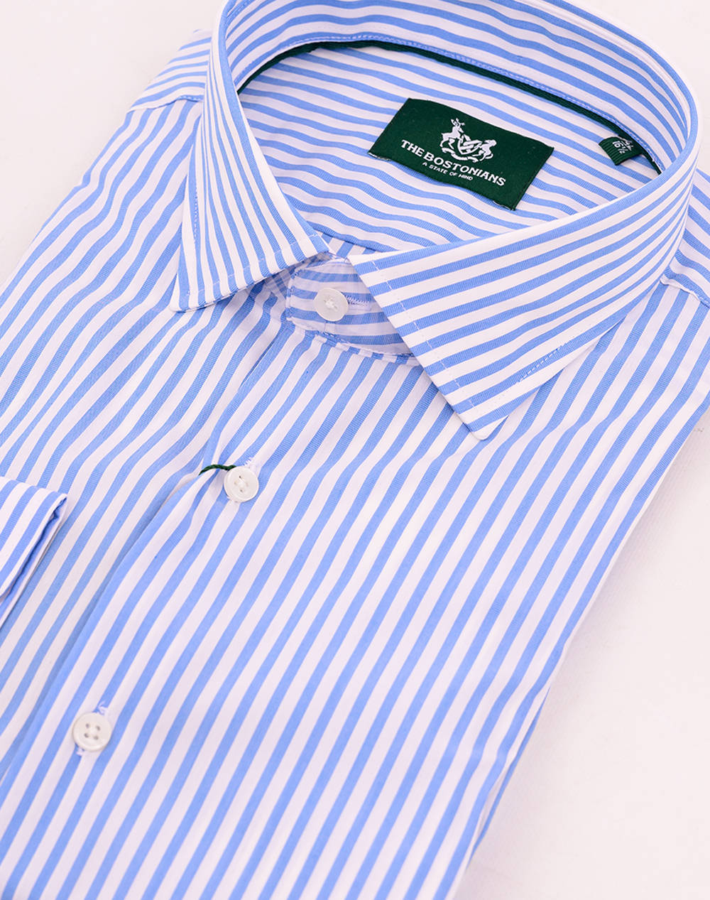 THE BOSTONIANS РИЗА ACORN ПОПЛИН CUSTOM FIT Stripe POPLIN Semi-rex Custom FIT