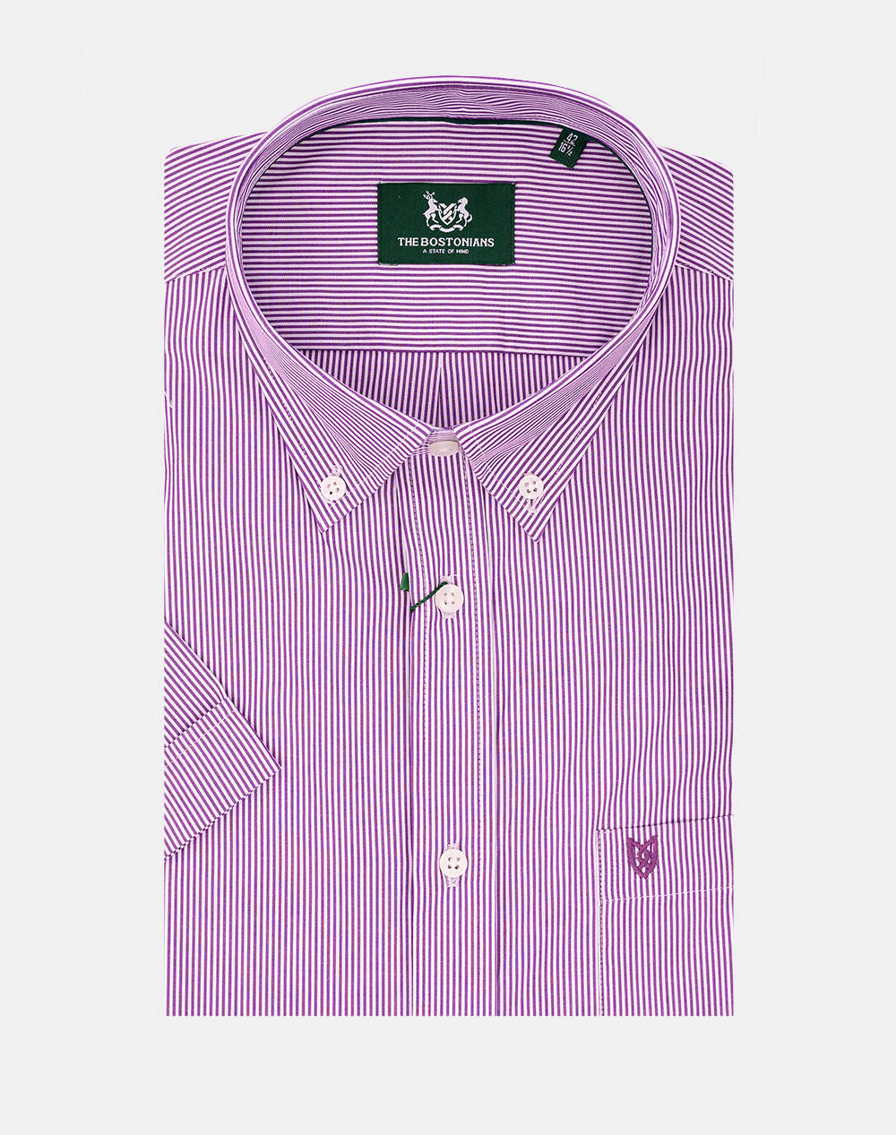 THE BOSTONIANS РИЗА ACORN ПОПЛИН REGULAR FIT Stripe POPLIN Button-down Regular Fit