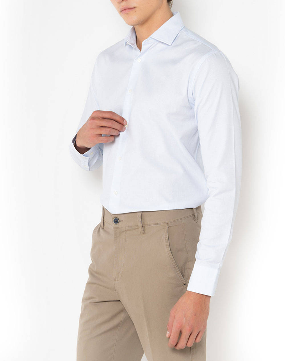 THE BOSTONIANS РИЗА DOBBY CUSTOM FIT Patterned DOBBY Semi-rex Custom Fit