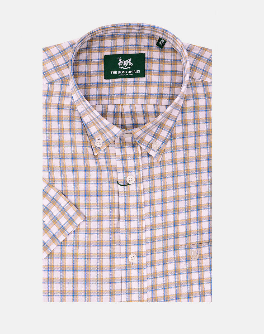 THE BOSTONIANS РИЗА MAVERICK OXFORD REGULAR FIT MedCheck OXFORD Button-down Regular fit