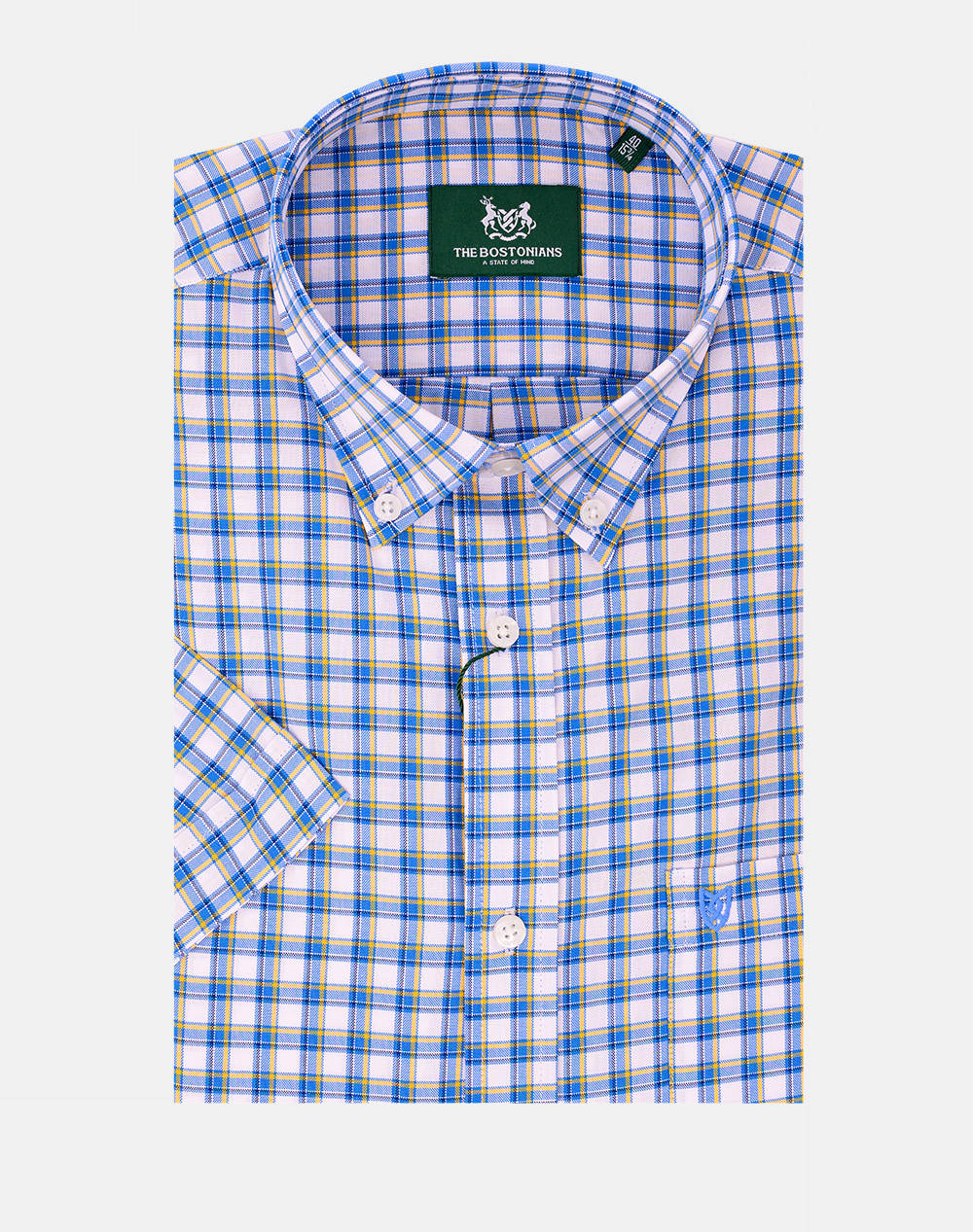 THE BOSTONIANS РИЗА MAVERICK OXFORD REGULAR FIT MedCheck OXFORD Button-down Regular fit