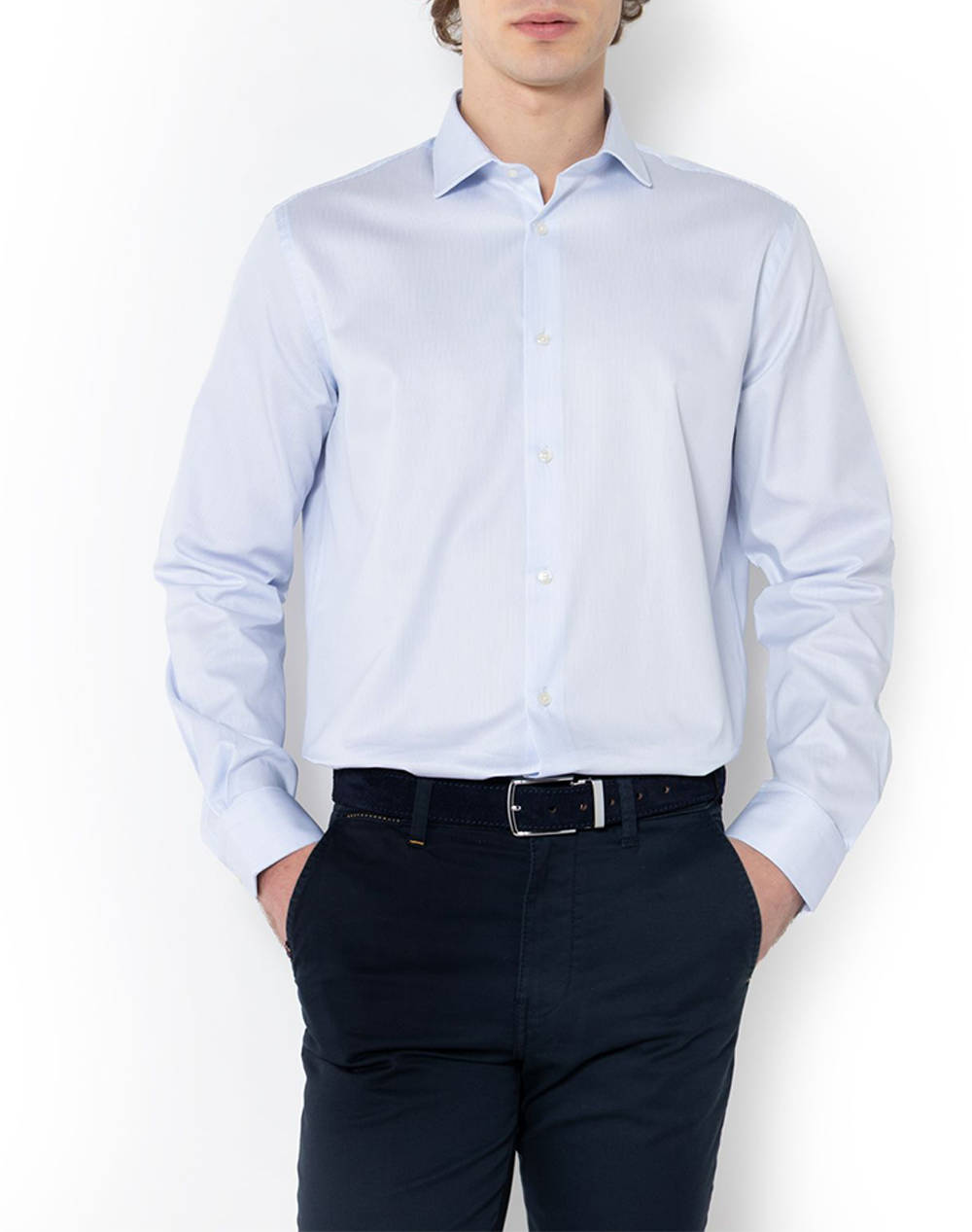 THE BOSTONIANS РИЗА ACORN POPLIN CUSTOM FIT Stripe POPLIN Semi-rex Custom FIT