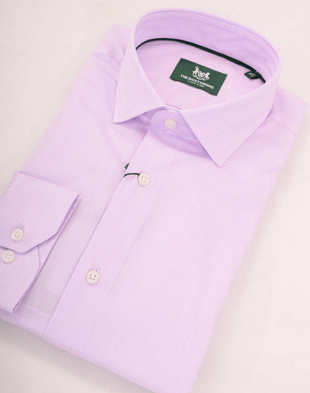 THE BOSTONIANS РИЗА ACORN POPLIN CUSTOM FIT Stripe POPLIN Semi-rex Custom FIT