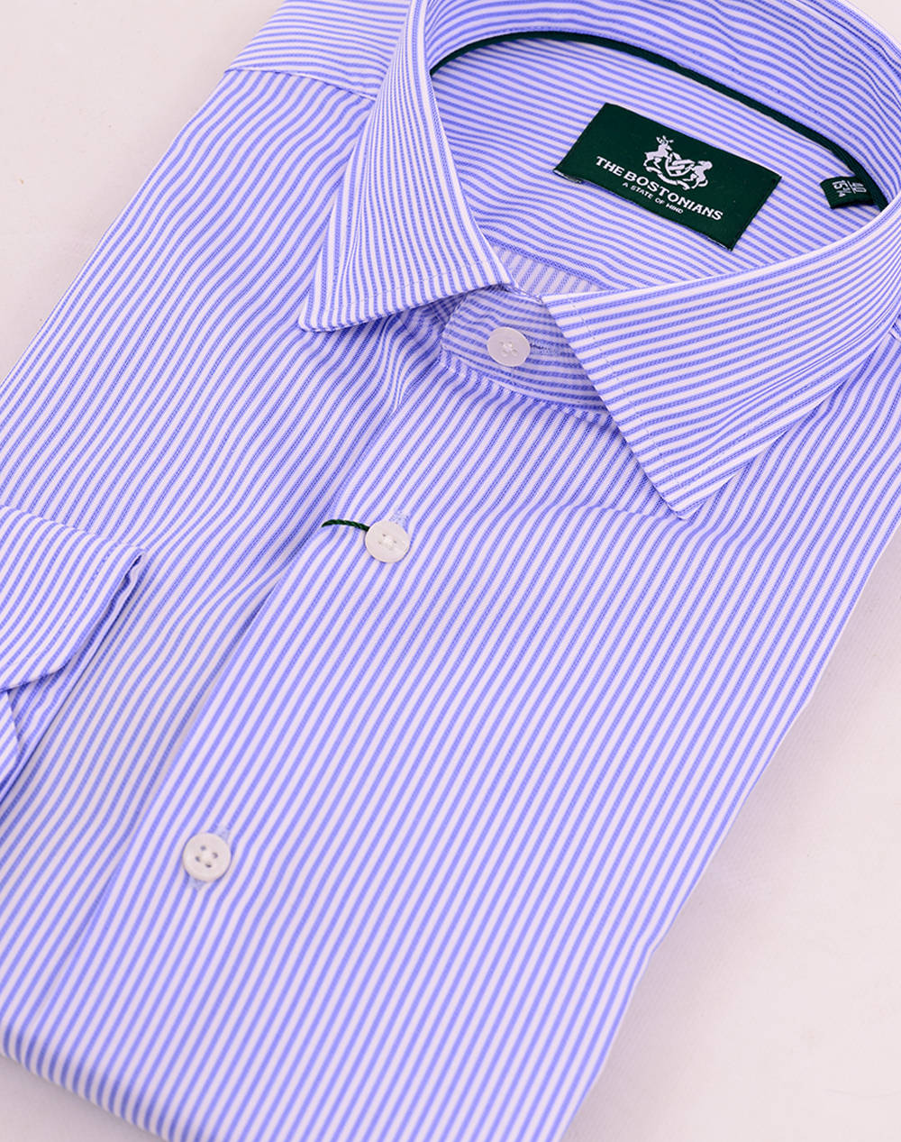 THE BOSTONIANS РИЗА ACORN ПОПЛИН CUSTOM FIT Stripe POPLIN Semi-rex Custom FIT