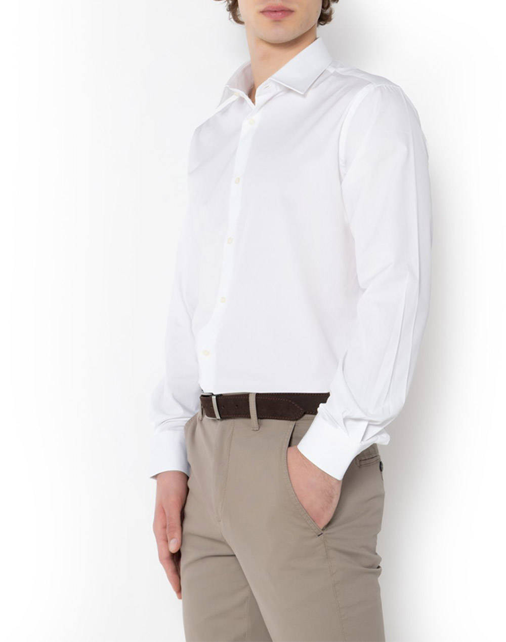 THE BOSTONIANS РИЗА POPLIN CUSTOM FIT Plain POPLIN Classic Custom Fit