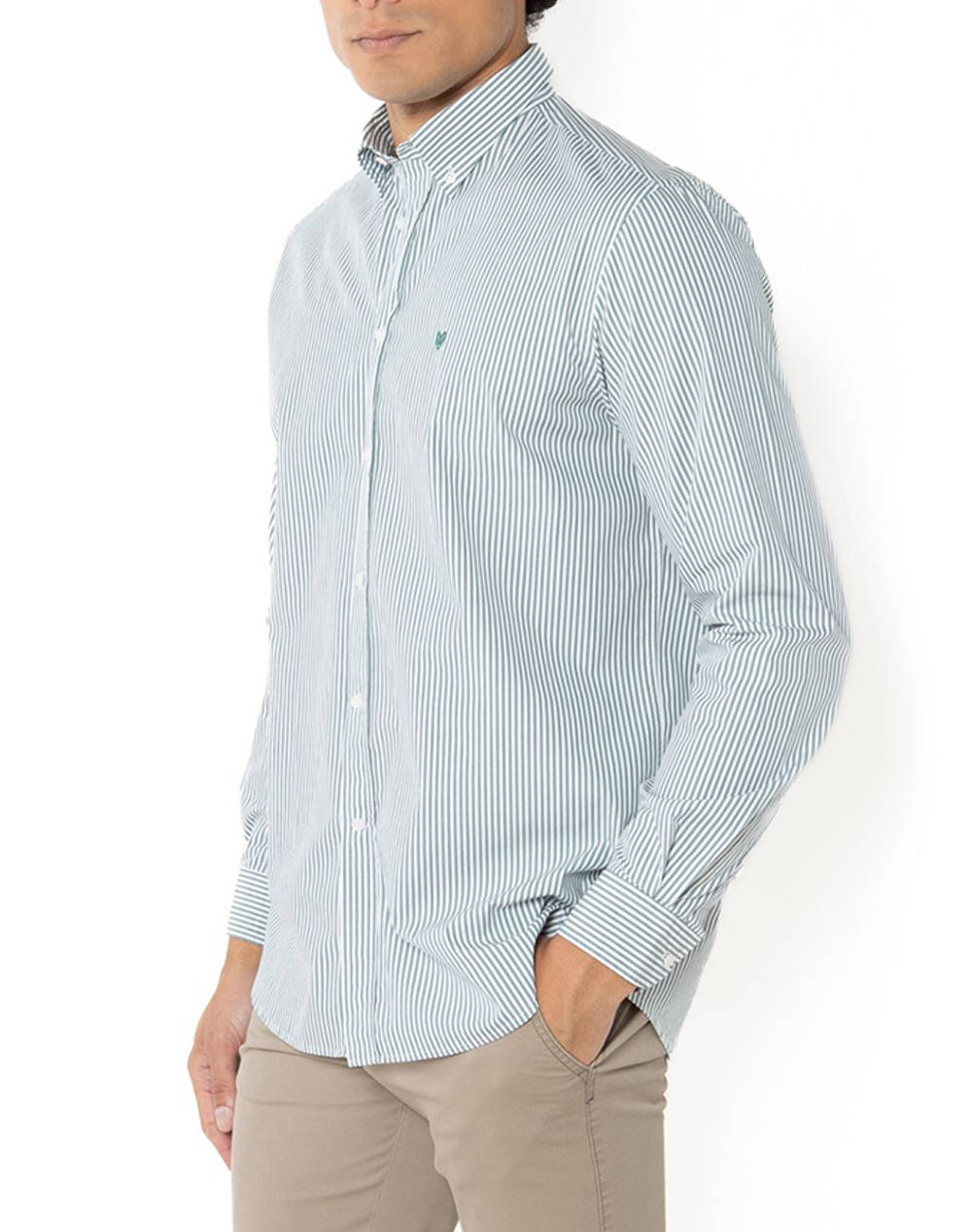 THE BOSTONIANS РИЗА ACORN ПОПЛИН REGULAR FIT Stripe POPLIN Button-down Regular Fit