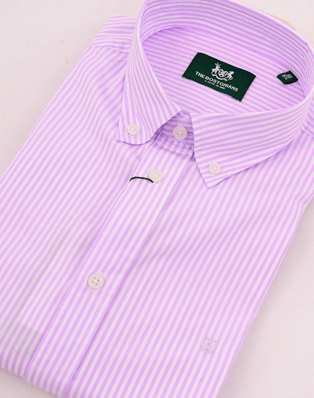 THE BOSTONIANS РИЗА ACORN ПОПЛИН REGULAR FIT Stripe POPLIN Button-down Regular Fit