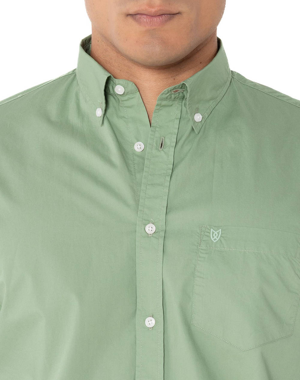 THE BOSTONIANS РИЗА POPLIN REGULAR FIT Plain POPLIN Button-down Regular Fit