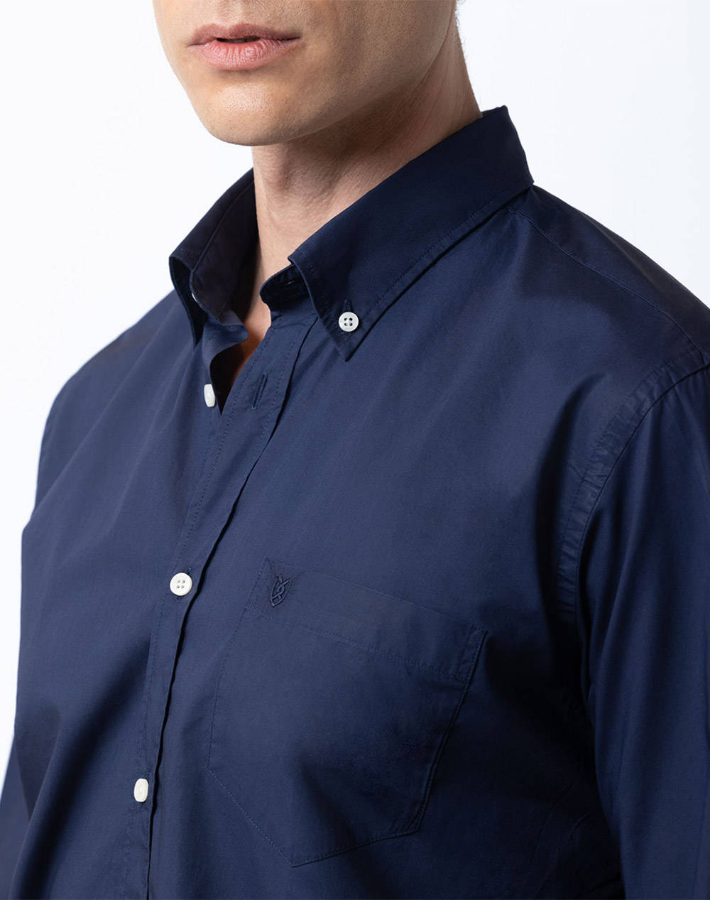 THE BOSTONIANS РИЗА POPLIN REGULAR FIT Plain POPLIN Button-down Regular Fit
