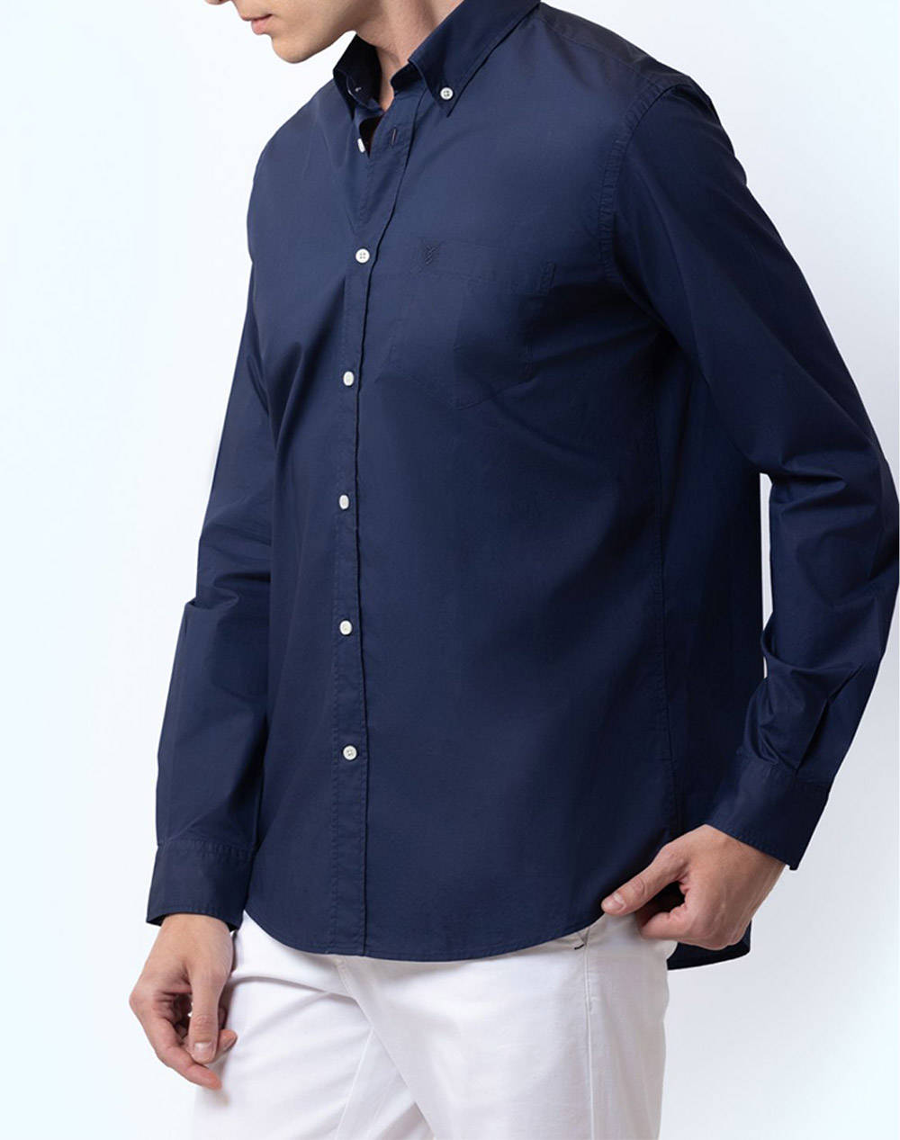 THE BOSTONIANS РИЗА POPLIN REGULAR FIT Plain POPLIN Button-down Regular Fit