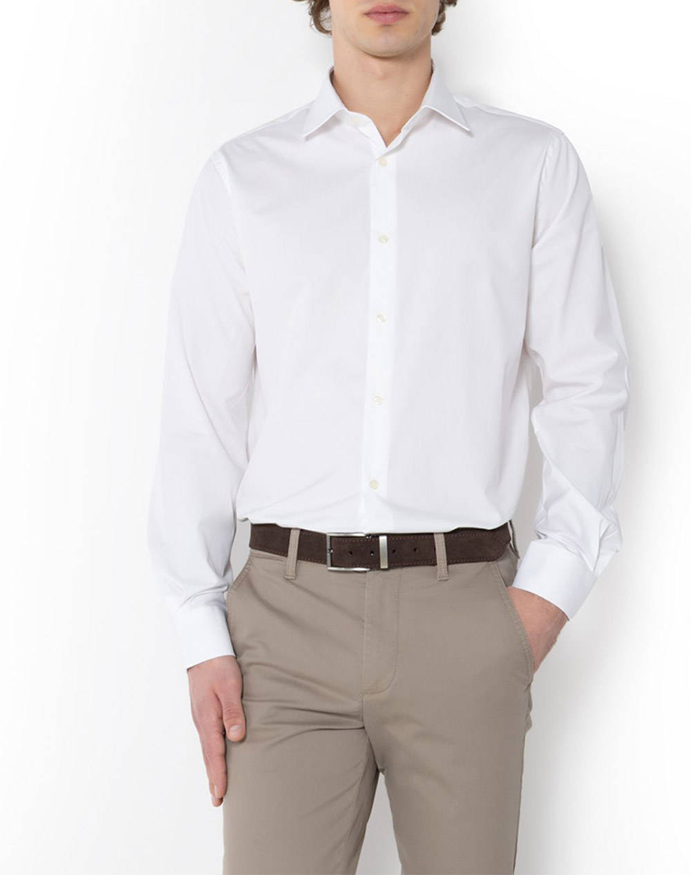 THE BOSTONIANS РИЗА POPLIN CUSTOM FIT Plain POPLIN Classic Custom Fit