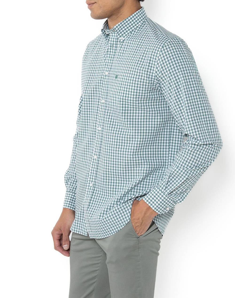 THE BOSTONIANS РИЗА MAVERICK REGULAR FIT MedCheck POPLIN Button-down Regular fit