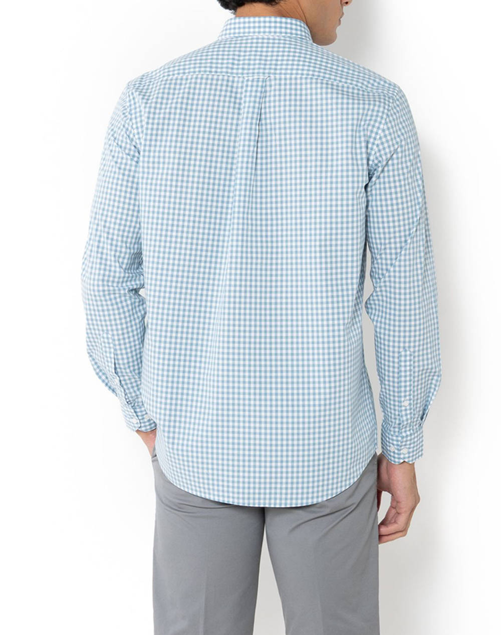 THE BOSTONIANS РИЗА MAVERICK REGULAR FIT MedCheck POPLIN Button-down Regular fit