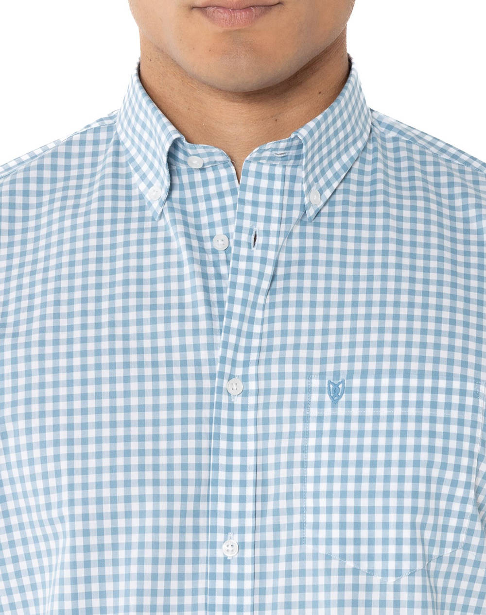 THE BOSTONIANS РИЗА MAVERICK REGULAR FIT MedCheck POPLIN Button-down Regular fit