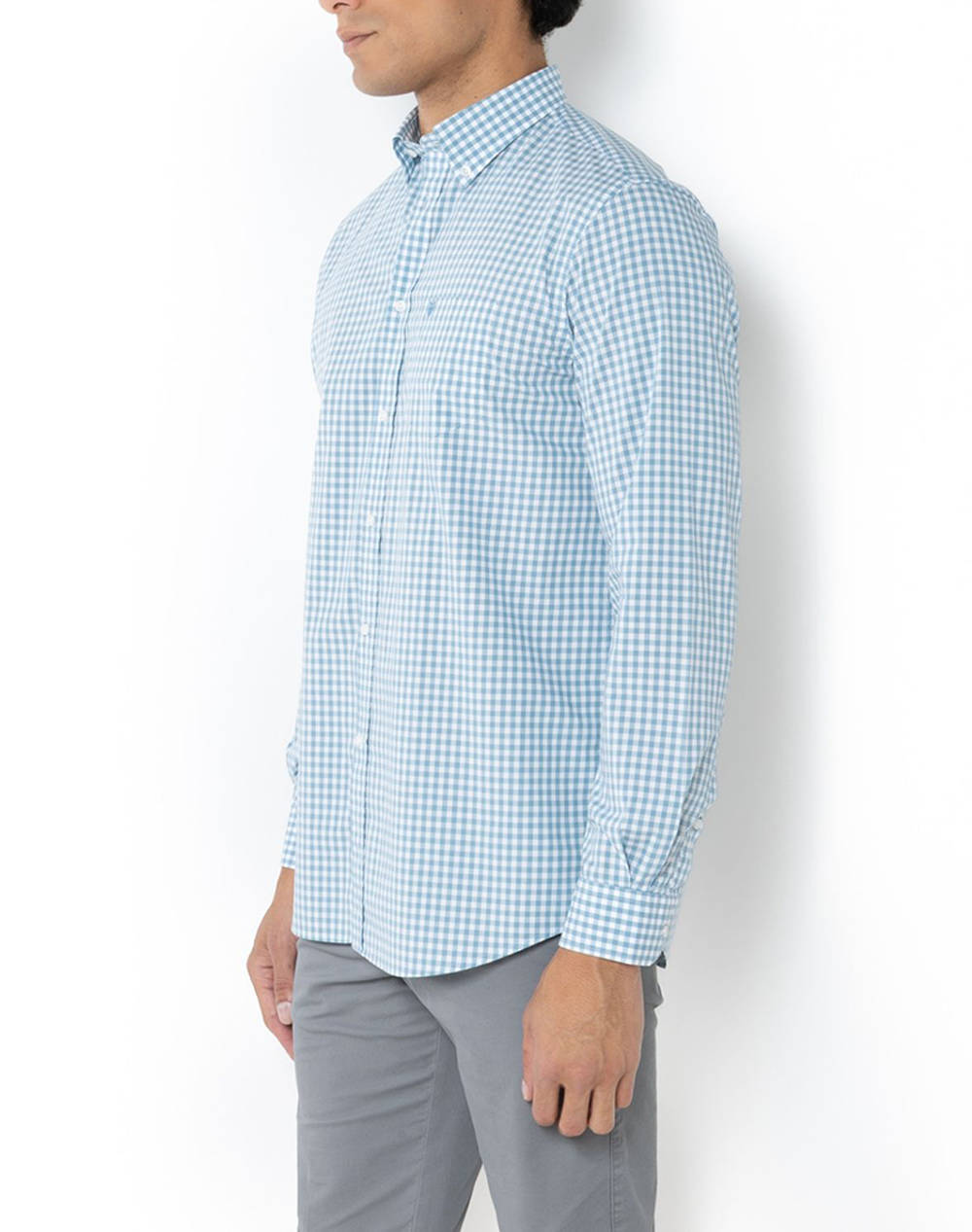 THE BOSTONIANS РИЗА MAVERICK REGULAR FIT MedCheck POPLIN Button-down Regular fit