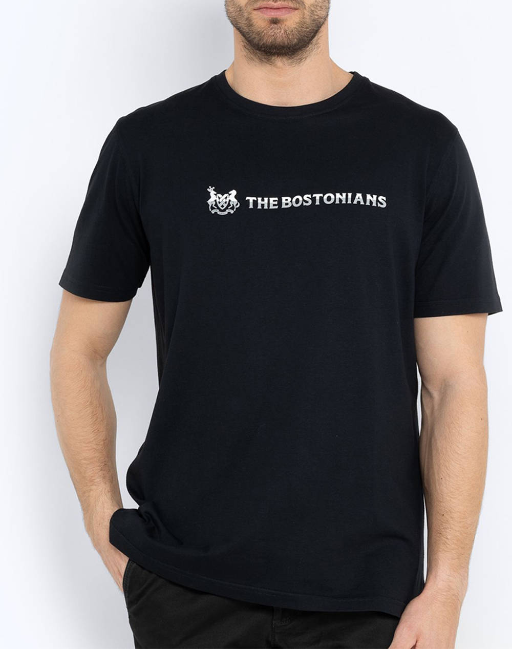 THE BOSTONIANS BLOUSE T-SHIRT TWO-TONE LOGO REGULAR