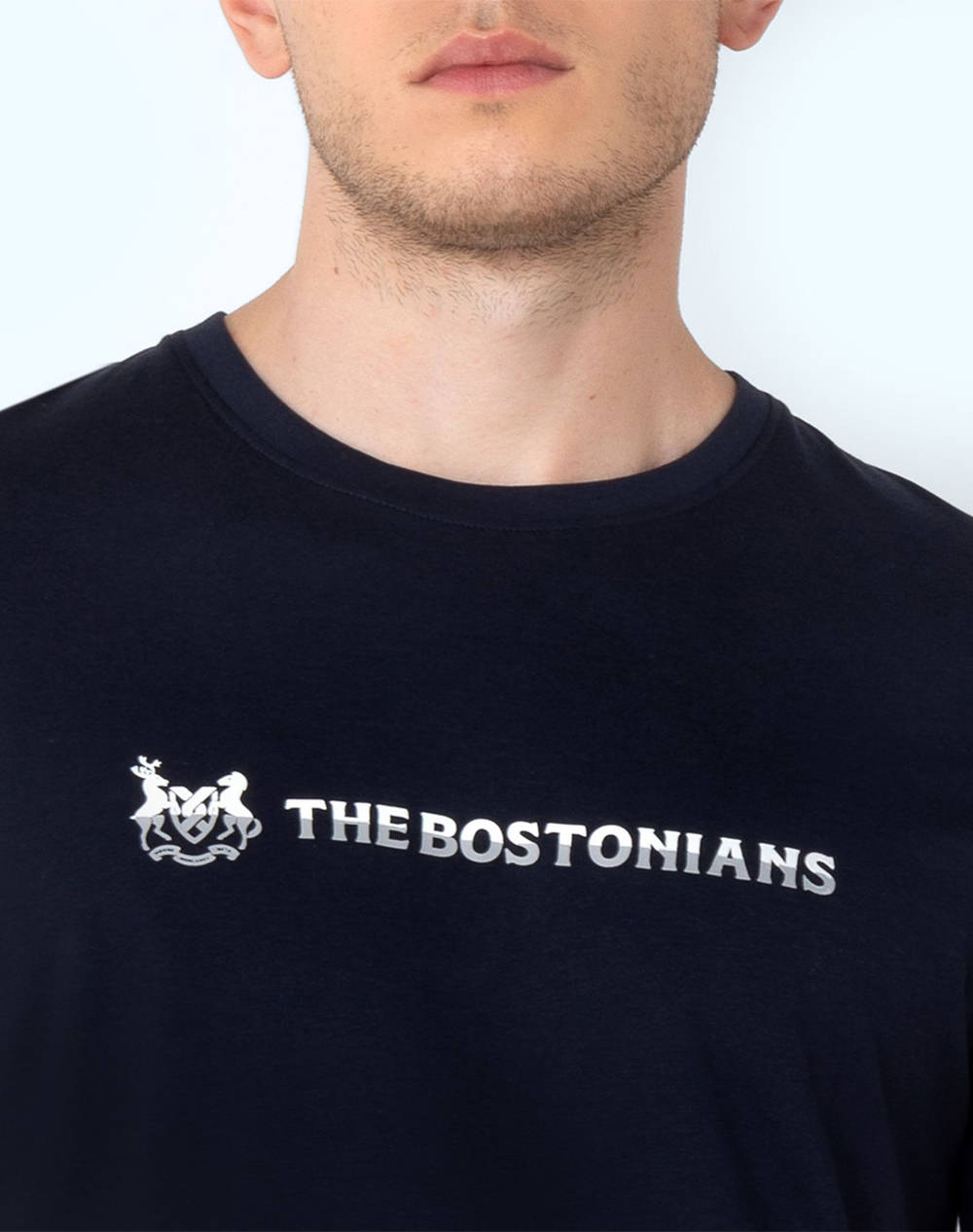 THE BOSTONIANS BLOUSE T-SHIRT TWO-TONE LOGO REGULAR