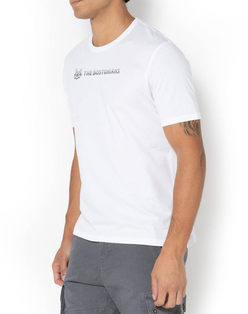 THE BOSTONIANS BLOUSE T-SHIRT TWO-TONE LOGO REGULAR