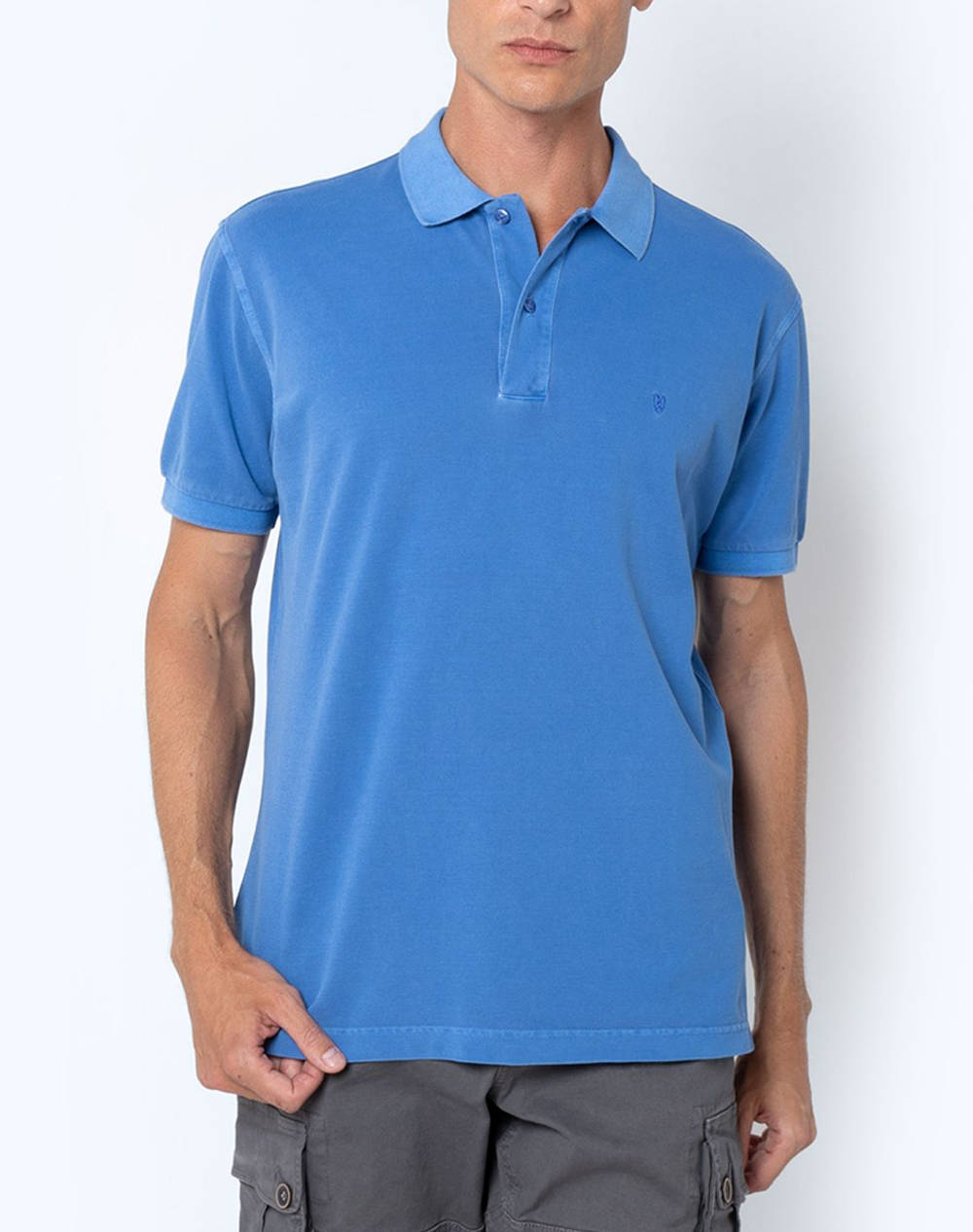 THE BOSTONIANS BLOUSE POLO PIQUE DELAVE REGULAR FIT