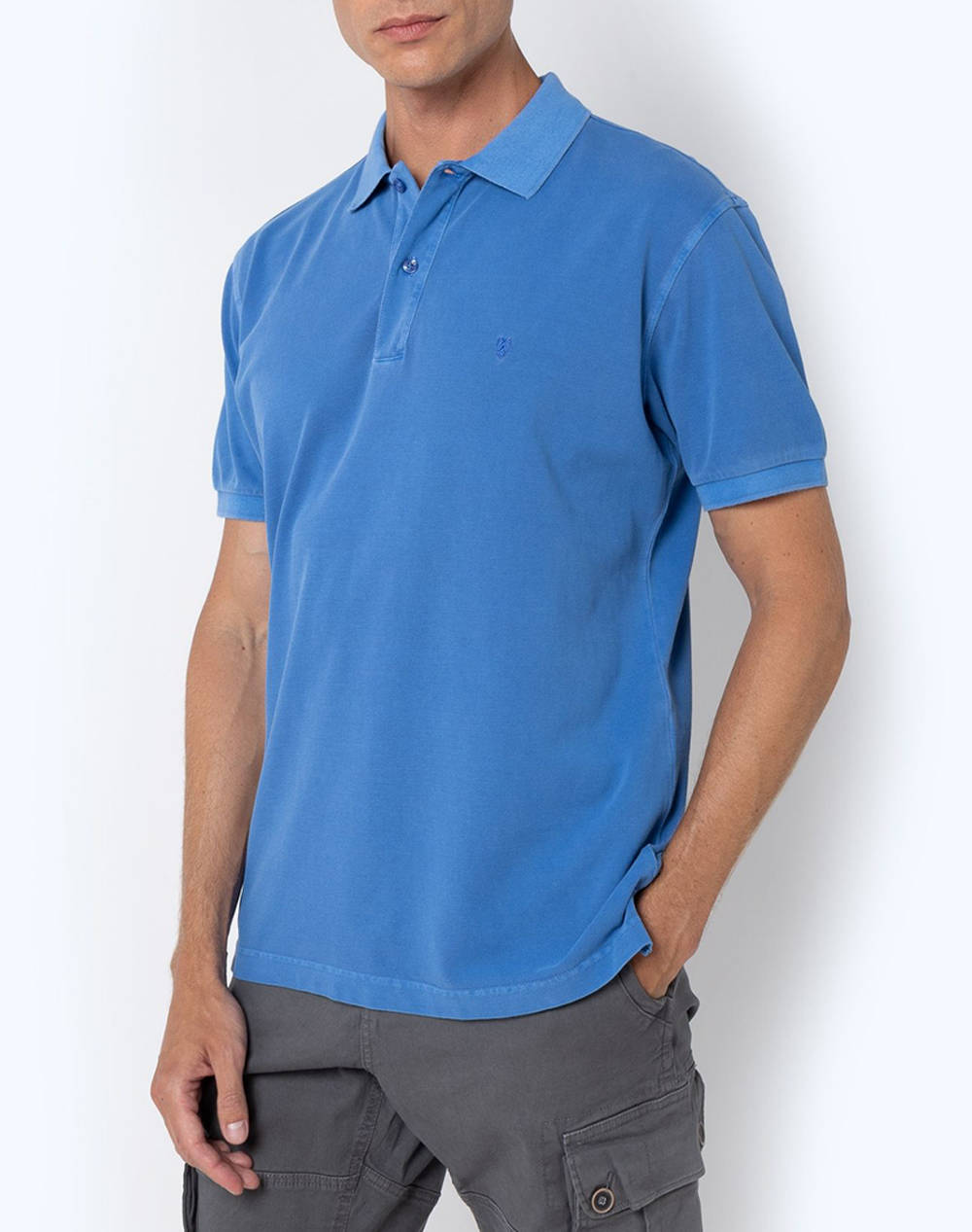 THE BOSTONIANS BLOUSE POLO PIQUE DELAVE REGULAR FIT