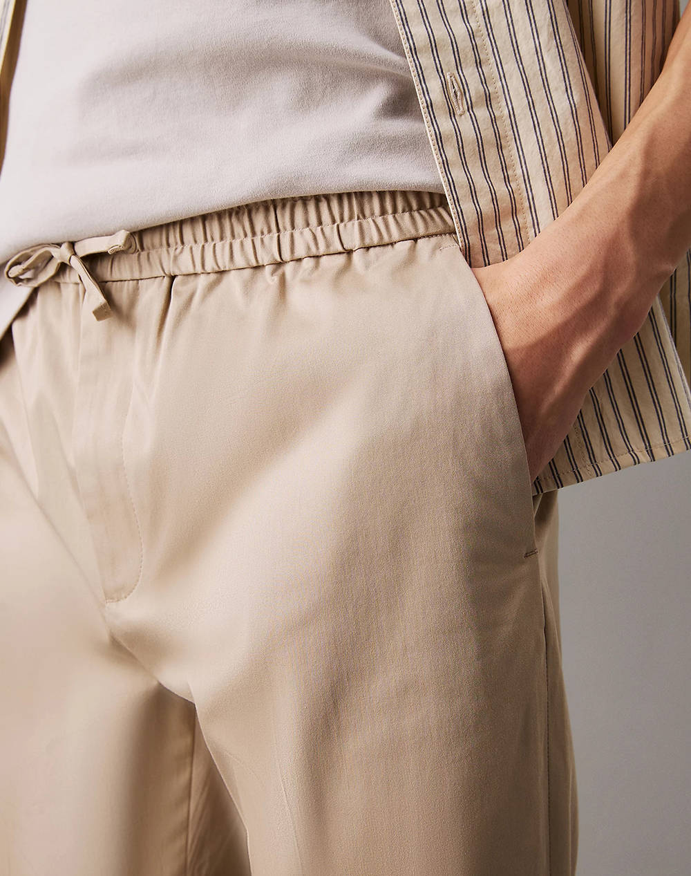 CALVIN KLEIN STRETCH SATEEN JOGGER