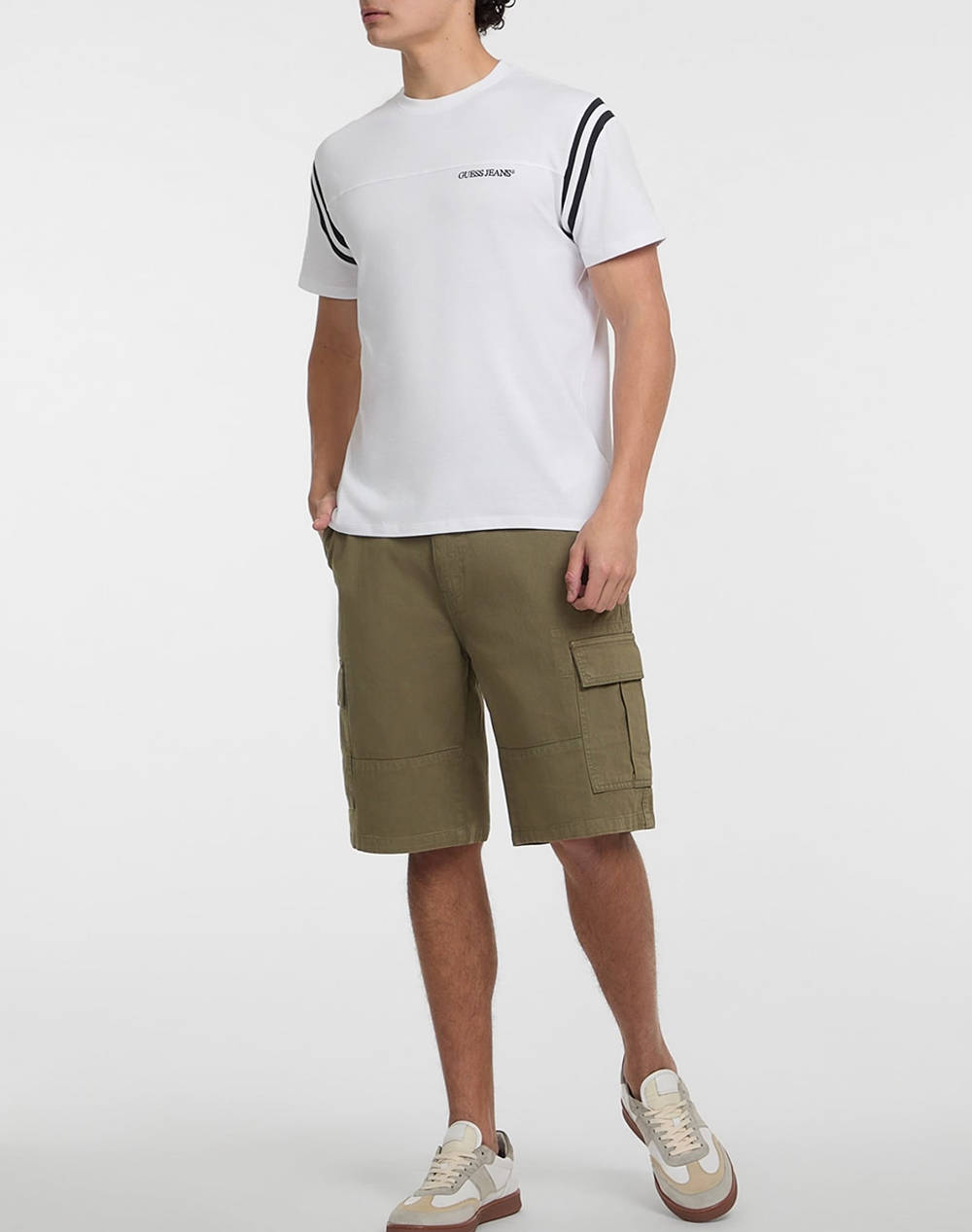 GUESS JEANS GJ CARGO CHINO SHORT - ECO ORG CO CLASSIC RG TWILL340 КЪСИ ПАНТАЛОНИ ЗА МЪЖЕ