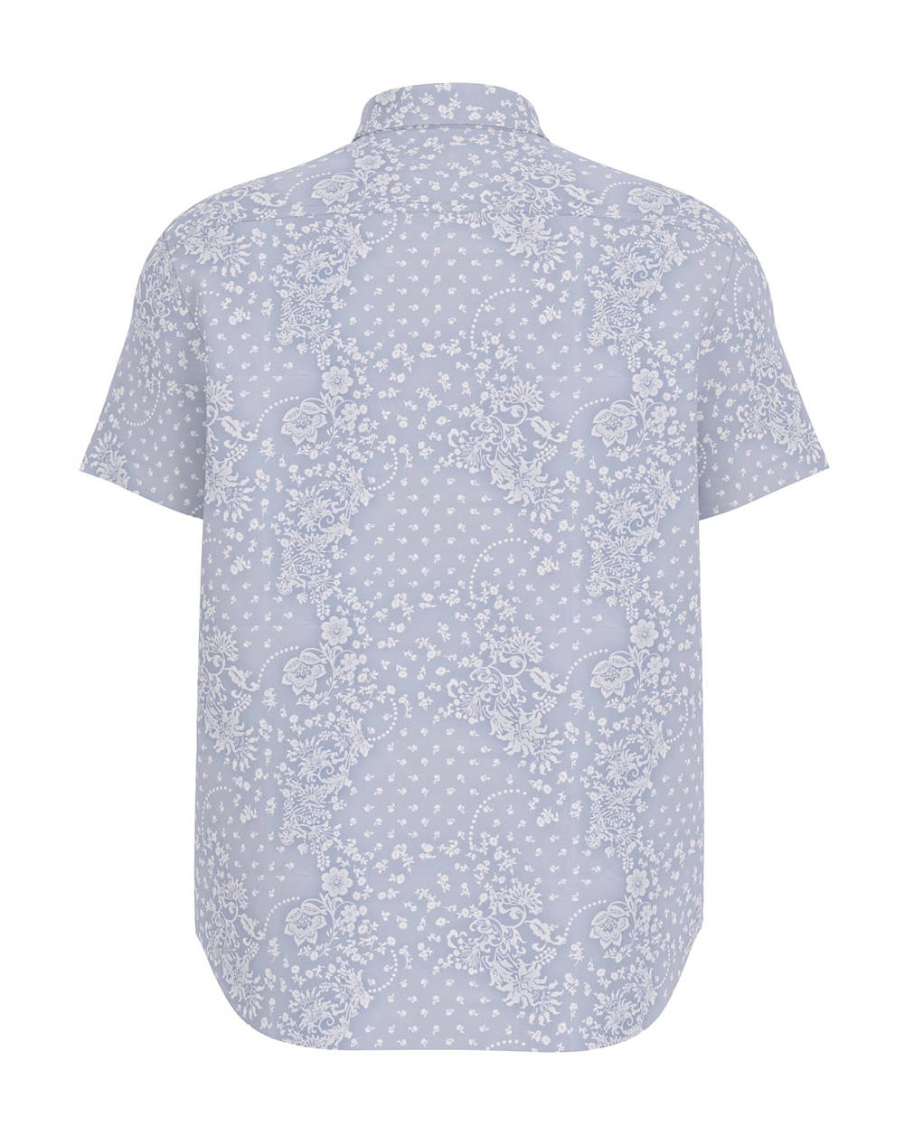 GUESS JEANS GJ SS REG PKT COLLAR - ORG CO LIGHT PRINTED POPELINE РИЗА ЗА МЪЖЕ