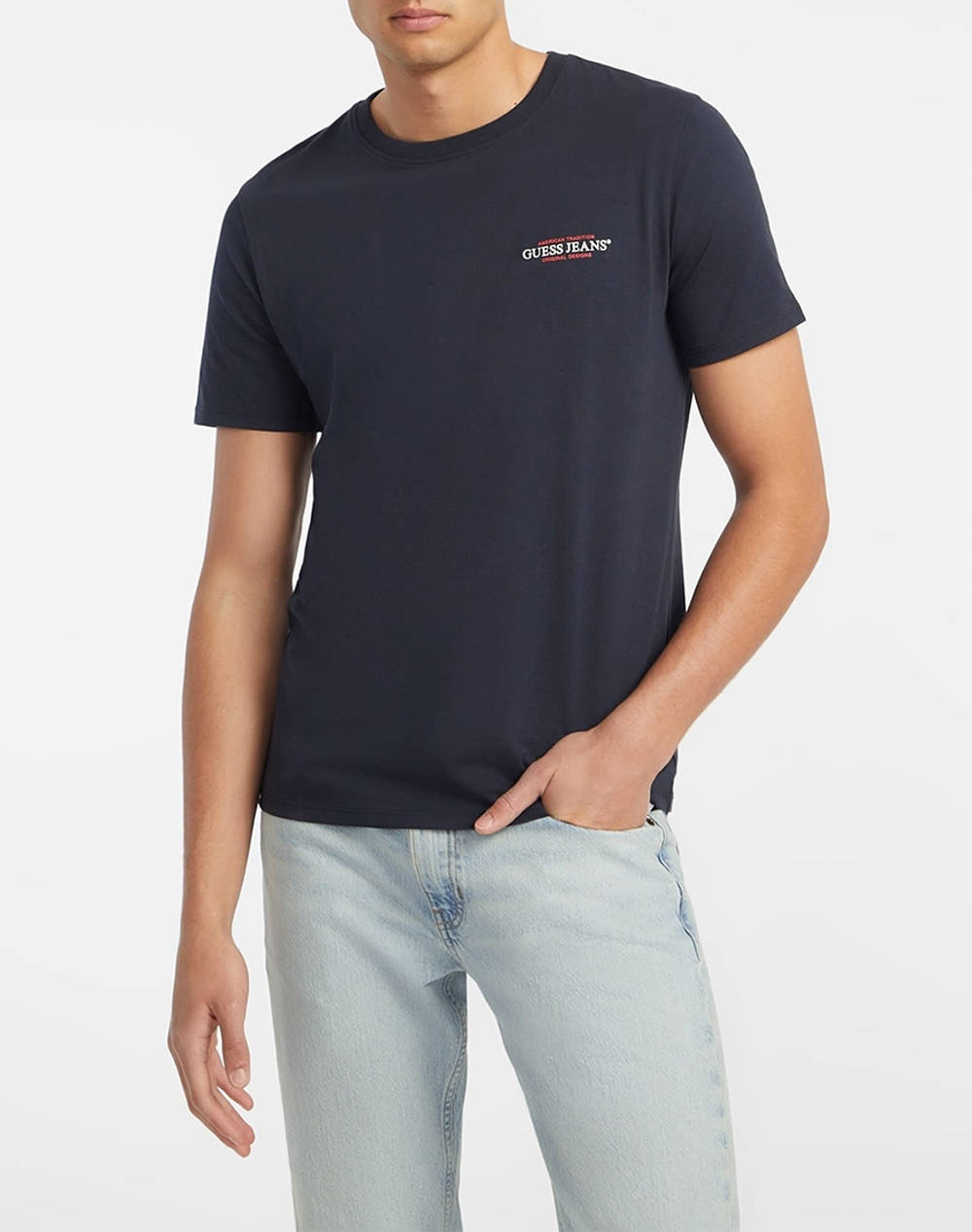 GUESS JEANS GJ SS CN SLIM AMERICAN TR TEE МЪЖКА ТЕНИКСА
