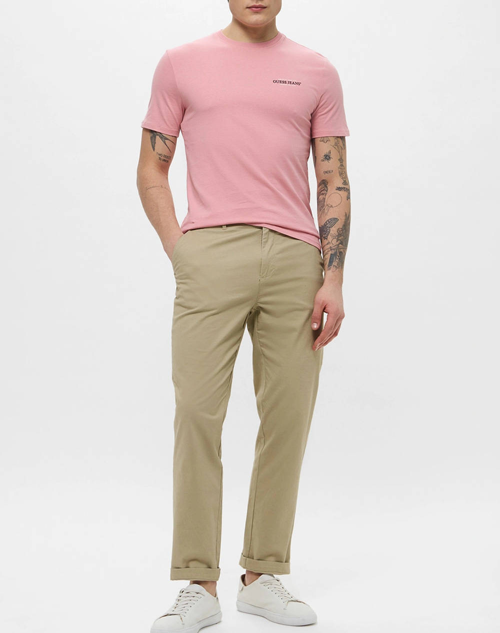 GUESS JEANS GJ SS CN SLIM AMERICAN TR TEE МЪЖКА ТЕНИКСА
