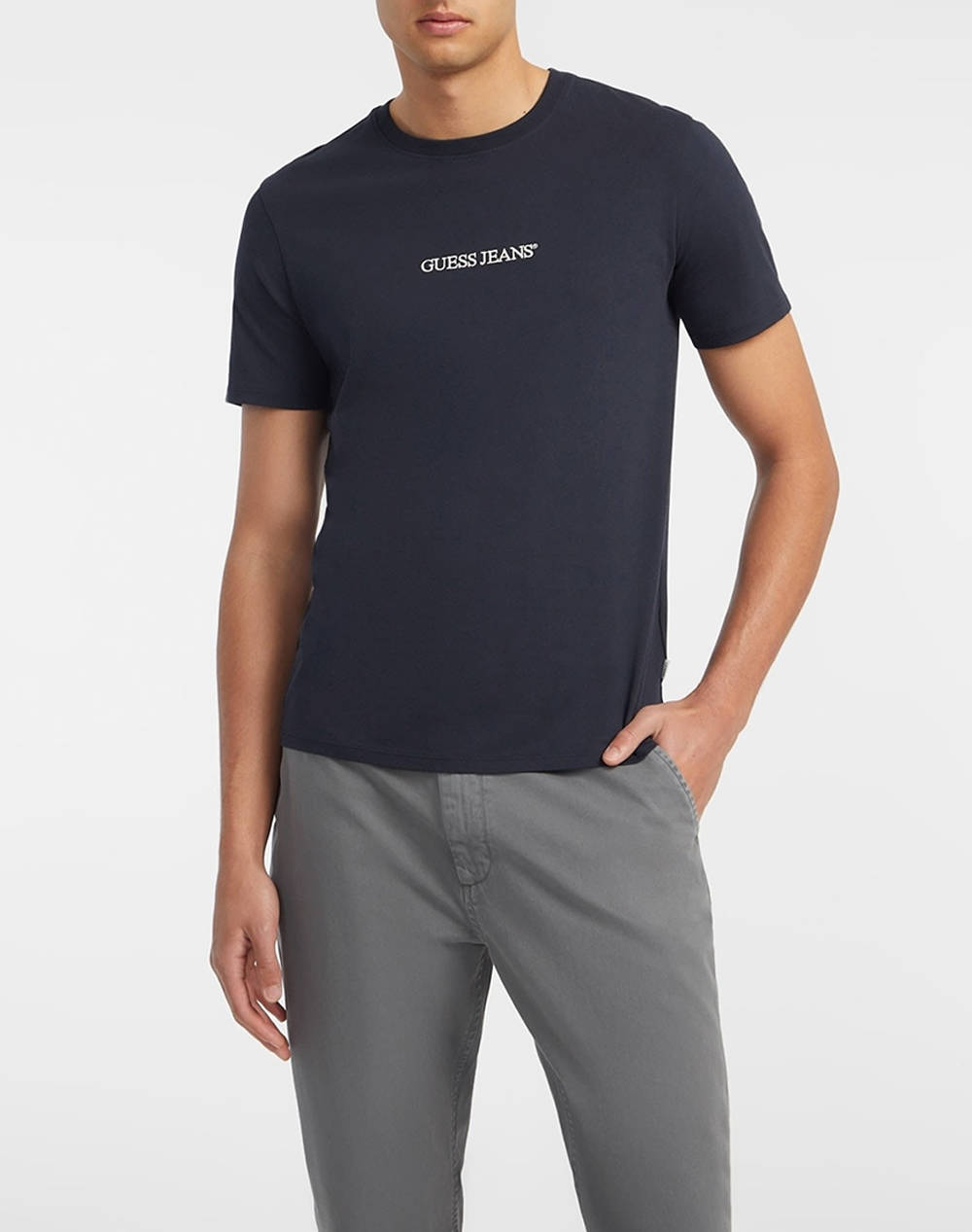 GUESS JEANS GJ SS CN SLIM LOGO EMBRO TEE МЪЖКА ТЕНИКСА