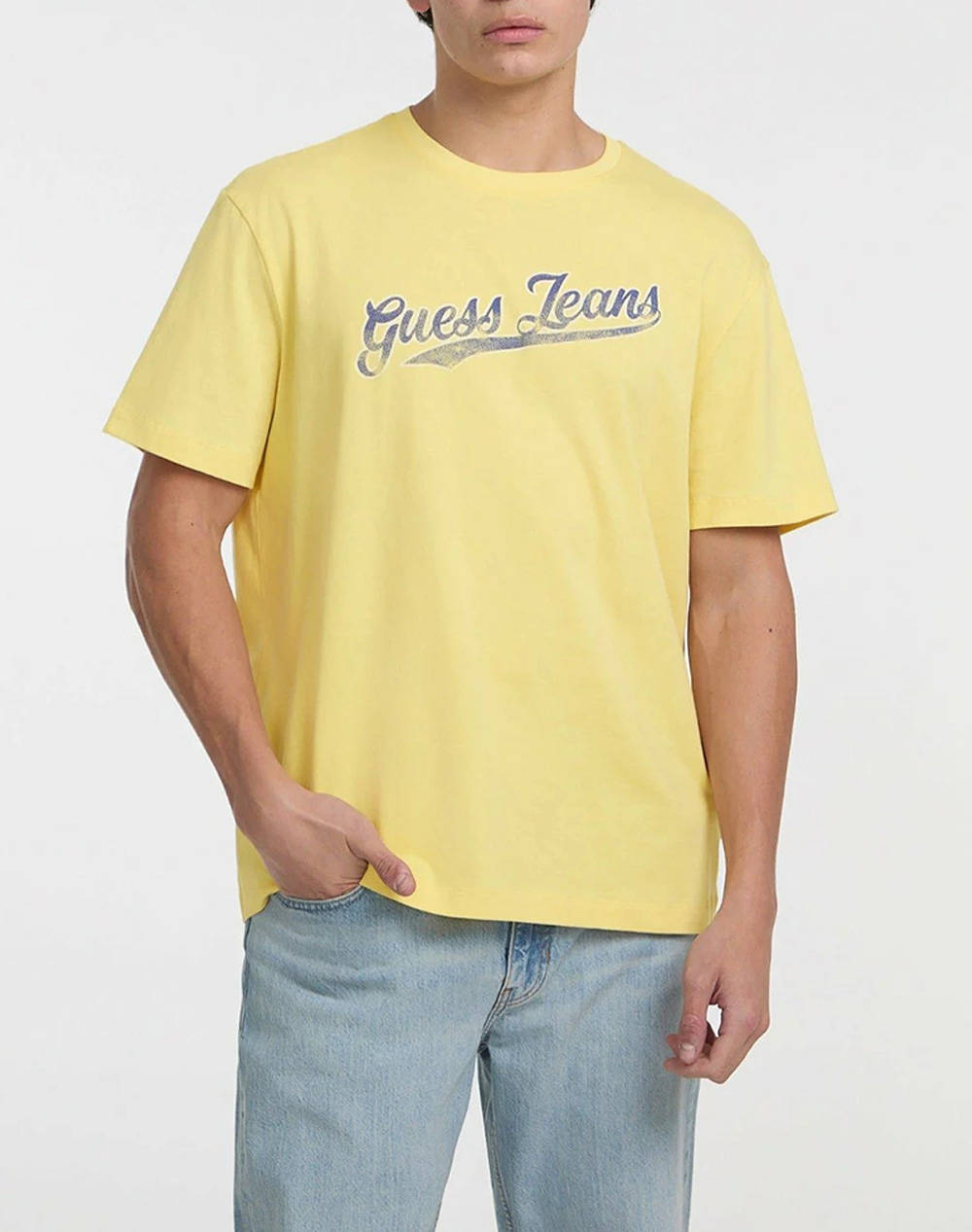 GUESS JEANS GJ SS CN REG 1981 TE - MID ORGANIC HEAVY JERSEY 205 РИЗА ЗА МЪЖЕ