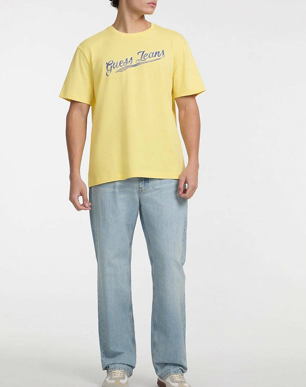 GUESS JEANS GJ SS CN REG 1981 TE - MID ORGANIC HEAVY JERSEY 205 РИЗА ЗА МЪЖЕ