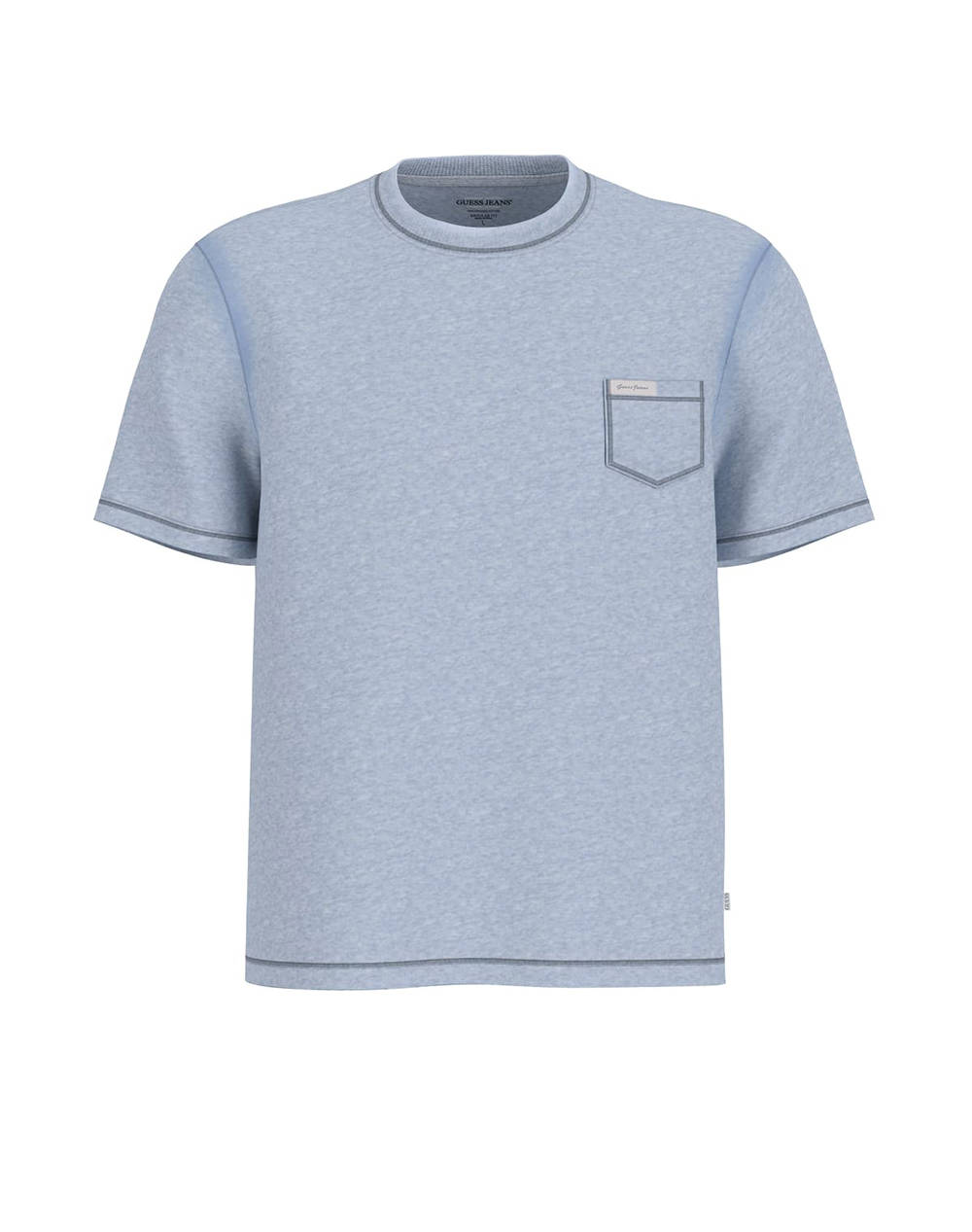 GUESS JEANS GJ SS CN REG PKT TEE - ORGANIC INDIGO COTTON 100 180 МЪЖКА ТЕНИСКА
