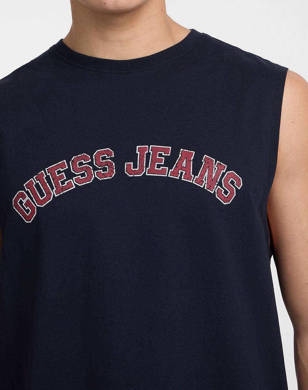 GUESS JEANS GJ MUSCLE COLLEGIATE - ORGANIC COTTON 160GSM МЪЖКА ТЕНИСКА