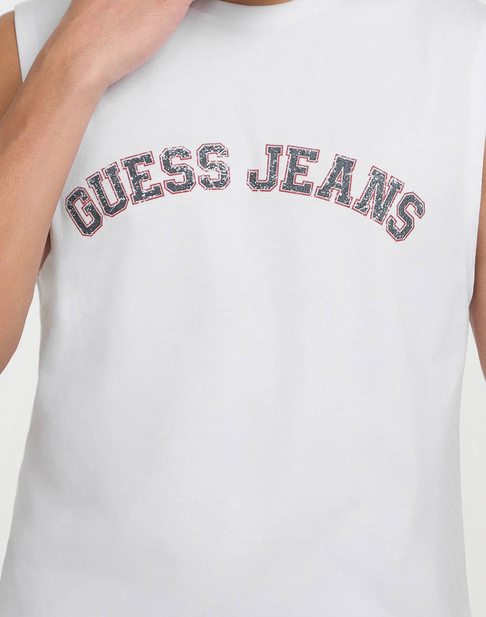 GUESS JEANS GJ MUSCLE COLLEGIATE - ORGANIC COTTON 160GSM МЪЖКА ТЕНИСКА