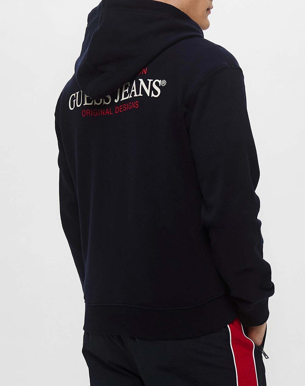 GUESS JEANS GJ ZIP HOOD REG AM TRAD SWEAT MENS SWEATSHIRT