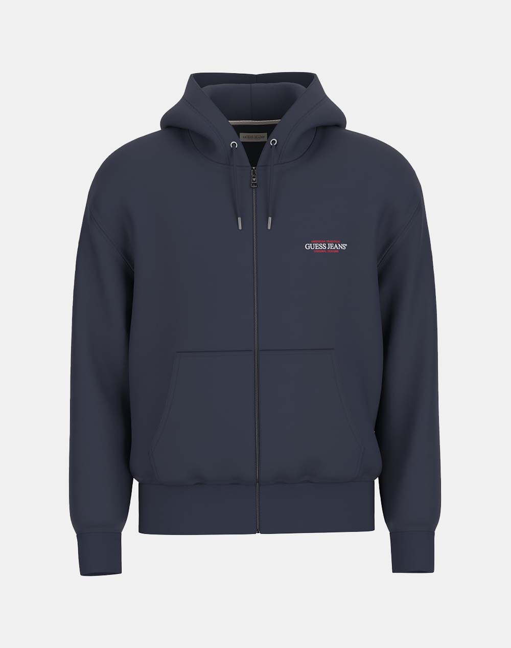 GUESS JEANS GJ ZIP HOOD REG AM TRAD SWEAT MENS SWEATSHIRT