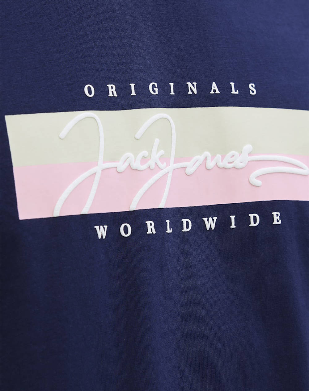 JACK&JONES JORFREDERIKSBERG BOX SCRIPT TEE SS CN LN