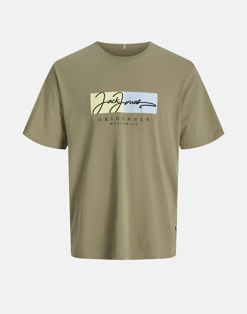 JACK&JONES JORFREDERIKSBERG BOX SCRIPT TEE SS CN LN