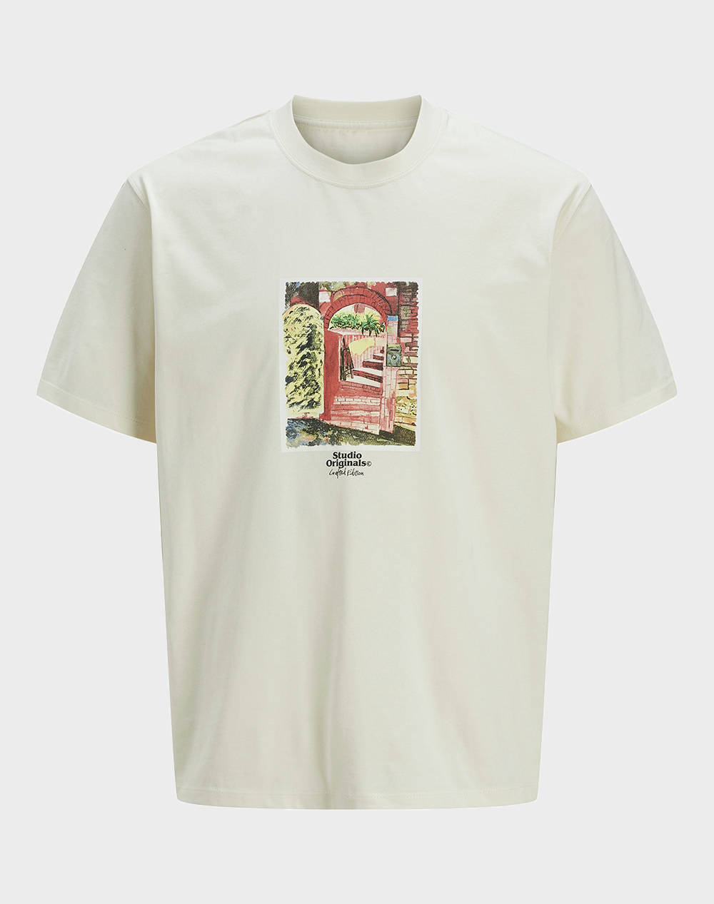 JACK&JONES JORPAROS GRAPHIC FRONT TEE SS CREW