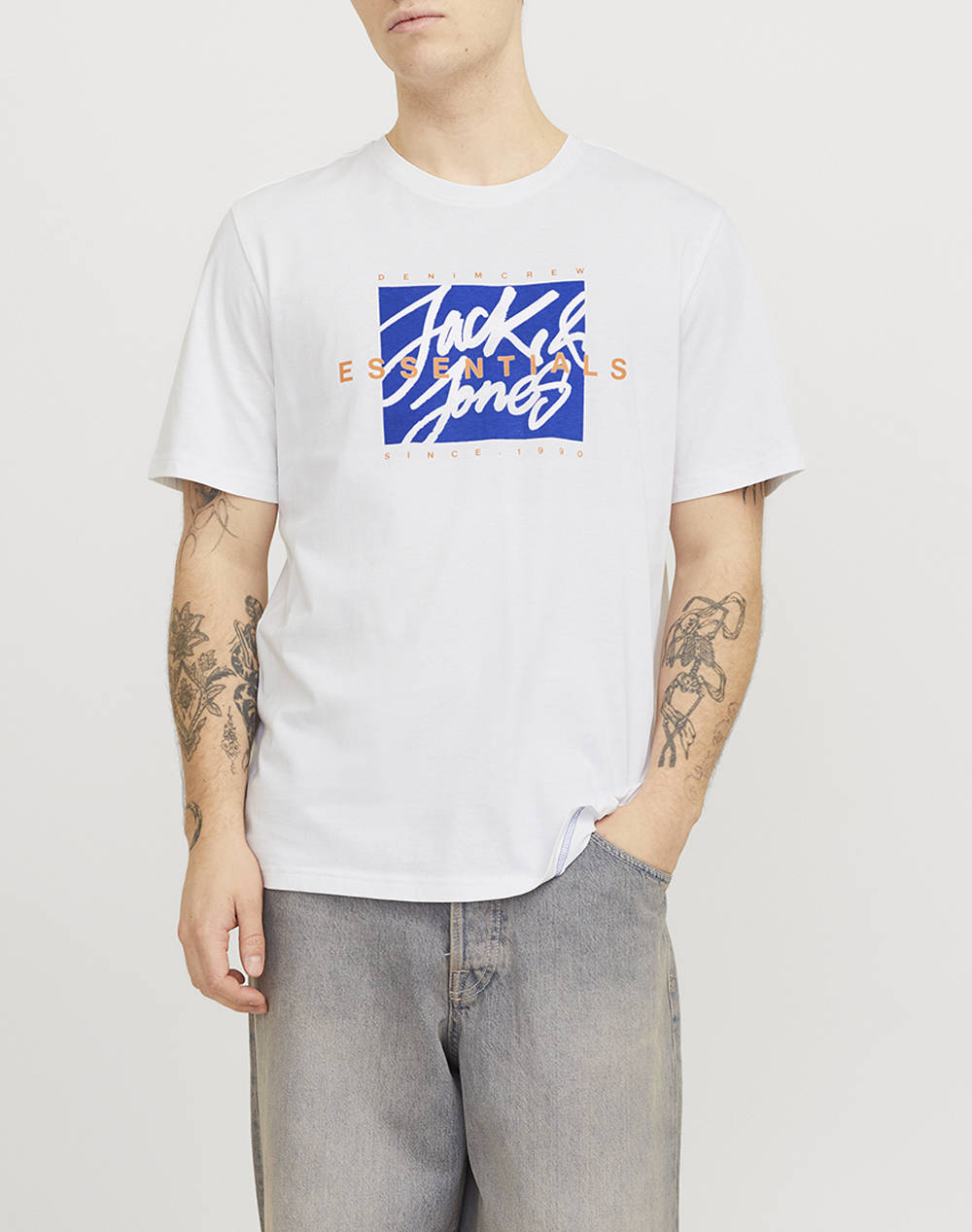 JACK&JONES JJCOLTON TEE SS CREW NECK LN