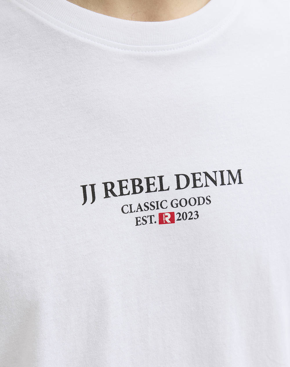 JJ REBEL JREBJEANS REBEL PRINT TEE SS O-NECK SN