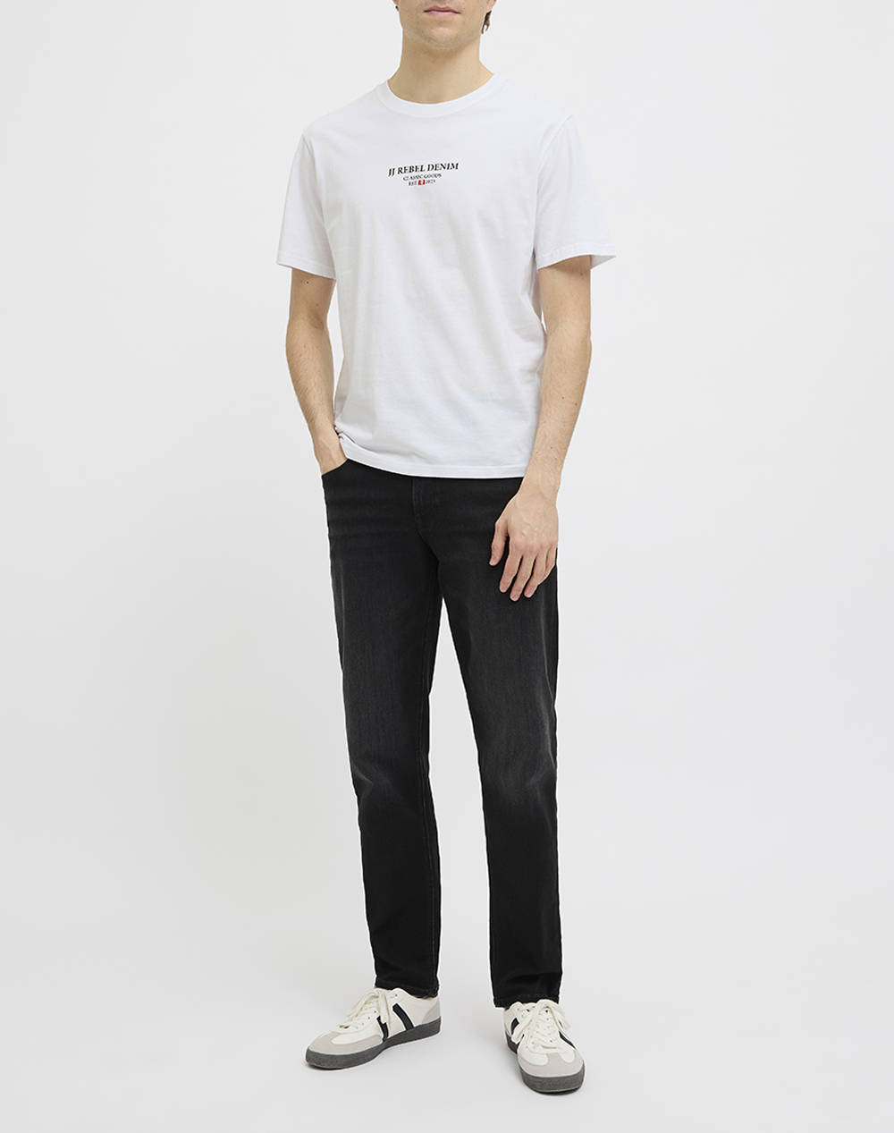 JJ REBEL JREBJEANS REBEL PRINT TEE SS O-NECK SN