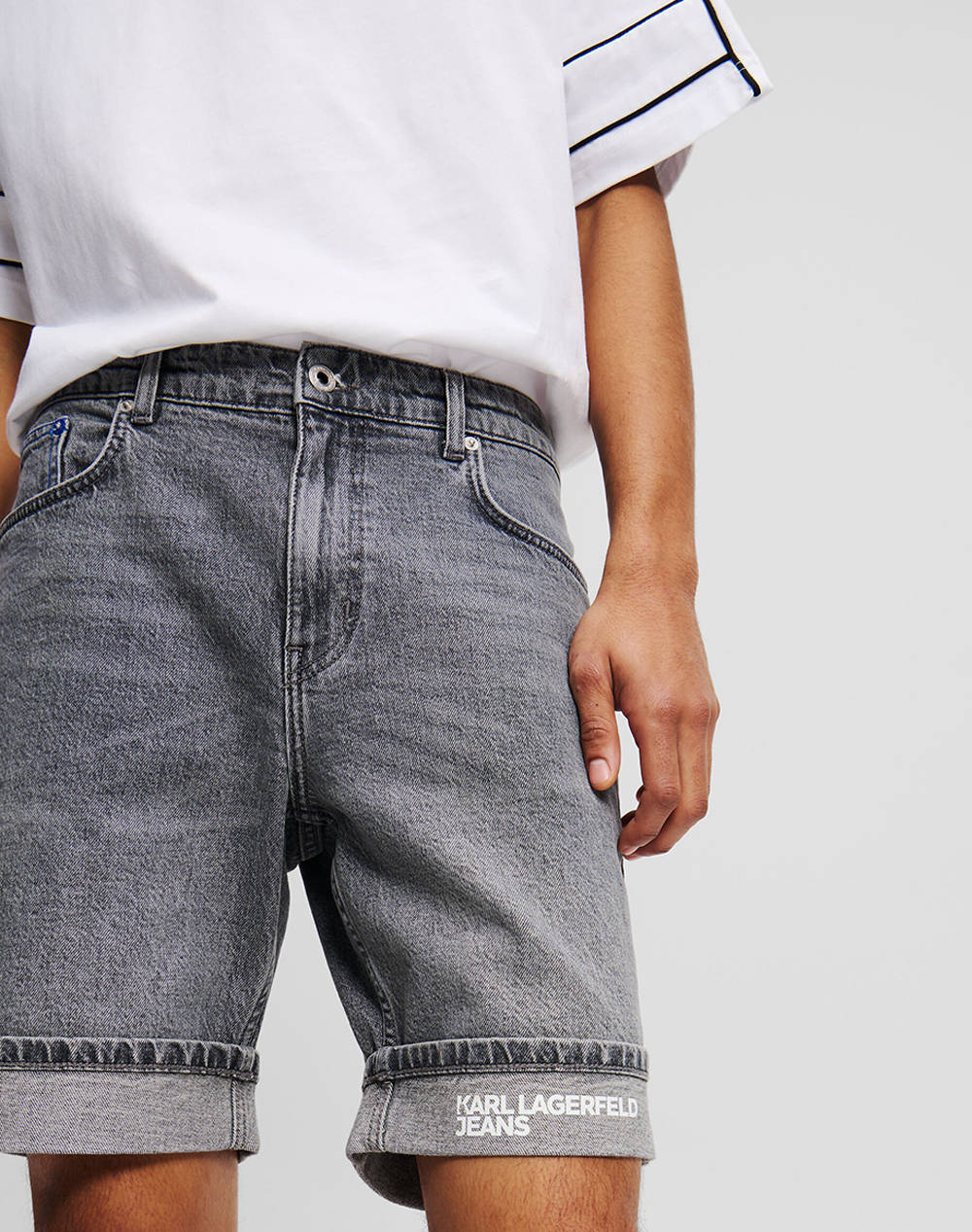 KARL LAGERFELD KLJ SLIM SHORT DENIM